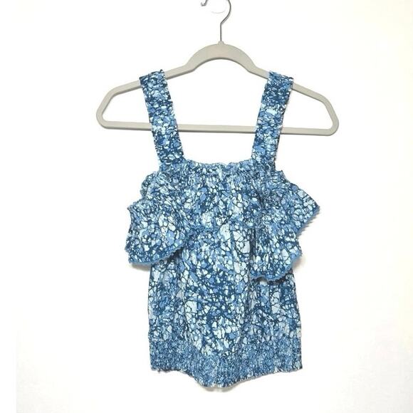 House of Harlow 1960 blue print top size large. - Picture 2 of 8